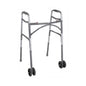 DRIVE FOLDING WALKER, TWO BUTTON WITH 5″ WHEELS