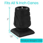 Shock Absorbing Cane Tip (2-Pack)