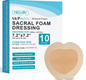 B0BNPSWL1K Dimora Sacrum Foam Dressing Silicone Adhesive Bandages 7" x 7" (10 Packs)