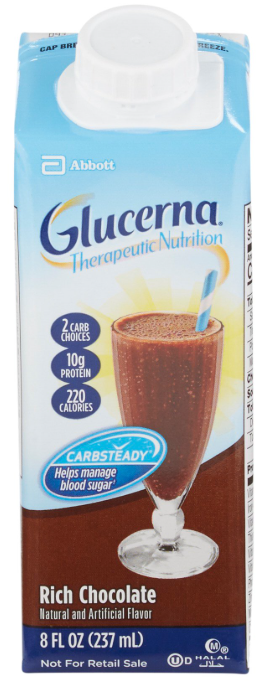 ROS-64929 GLUCERNA SHAKE 1.0 CAL 8 OZ CHOCOLATE ARC 24/CS-DS