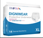 DGP 1020-Dignex Digniwear PullUps XLarge 14pcs/4bgs/cs