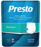 ABB11020-  PRESTO ADULT BRIEF MEDIUM 32"-44" WHITE 16/BG 6BG/CS