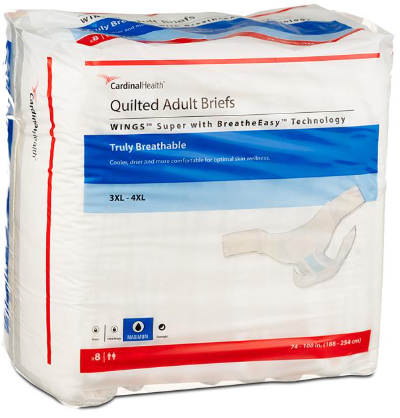 REF-67095-Briefs Wings Super Quilted Bariatric 74"- 100" - 8ea/pk 4pk/cs
