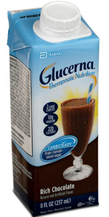 64918-GLUCERNA ORAL SUPPLEMENT1.2 Cal RICH CHOCO LATE Flavor 8oz 24ct/cs