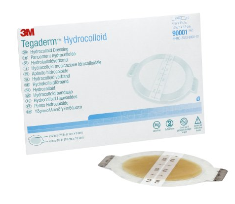 MCK-3M90001 TEGADERM HYDROCOLLOID ISLAND DRESSING 2-3/4" X 3-1/2" (4" X 4-3/4" OVERALL) 5/BX 20BX/CS 173856
